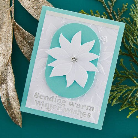 Spellbinders - Wonderful Winter Sentiments Glimmer Hot Foil Plate & Die Set by Simon Hurley