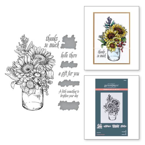 Spellbinders - Sunflower Bouquet Press Plate & Die Set