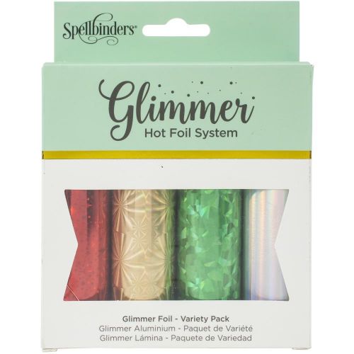 Spellbinders - Glimmer Hot Foil 4 Rolls - Shimmering Holiday Variety Pack