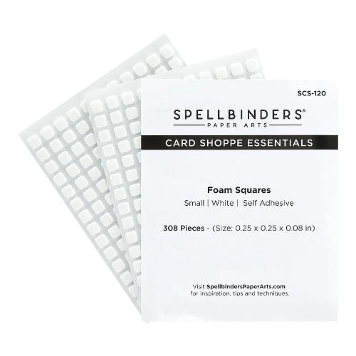Spellbinders - White Foam Adhesive Squares - Small