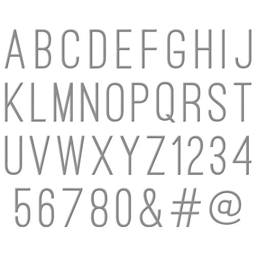 Spellbinders - Cutting Dies - Simply Perfect Alphabet S5-442