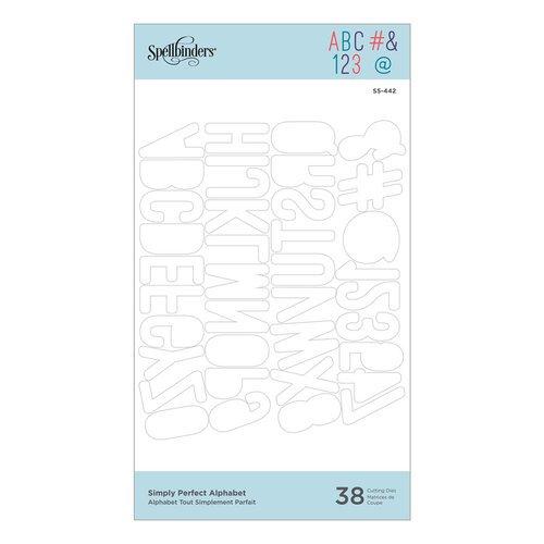 Spellbinders - Cutting Dies - Simply Perfect Alphabet S5-442