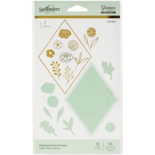 Spellbinders - Glimmer Plate - Diamond Floral Frame GLP-253