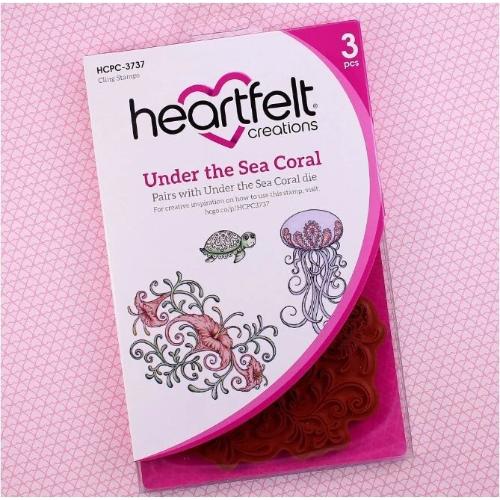 Heartfelt Creations - Under The Sea Coral Stamp HCPC-3737