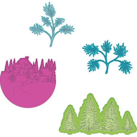 Heartfelt Creations - Snowy Pine Village Die HCD1-7195