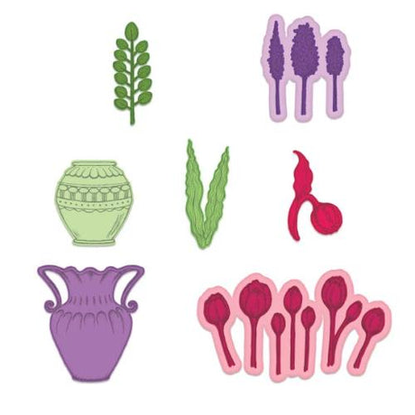 Heartfelt Creations - Tulip Vase & Fillers Die HCD1-7220