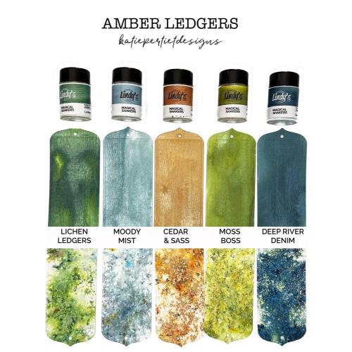 Lindy's Stamp Gang Amber Ledgers Magical Shaker 2.0 SET by Katie Pertiet (mshaker-SET-19)