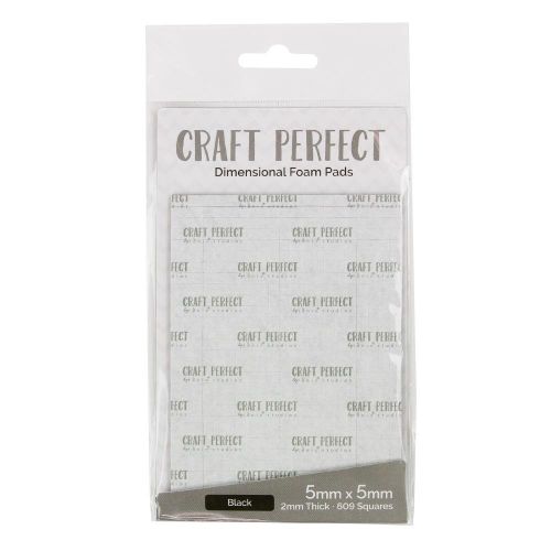 Craft Perfect Dimensional Foam Pads 5mmX5mm Black