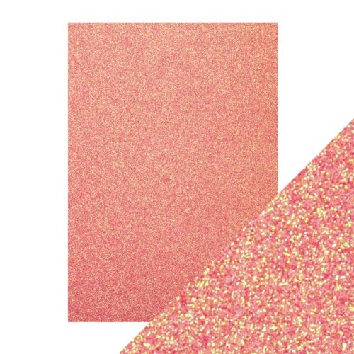 Craft Perfect Glitter Cardstock 8.5"X11" 5/Pkg Candy Floss