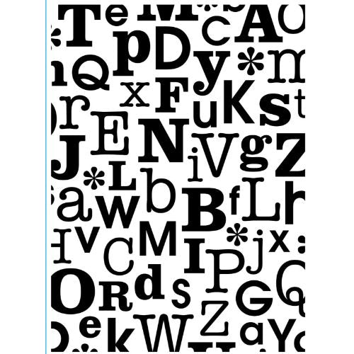 Darice' Embossing folder ABCs