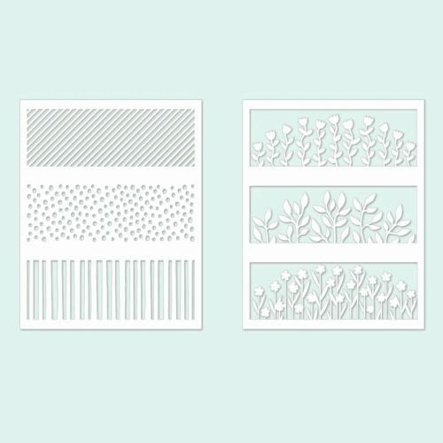 Concord & 9th Hillside Stamps Die and Stencils Bundle - Postage as per Actual