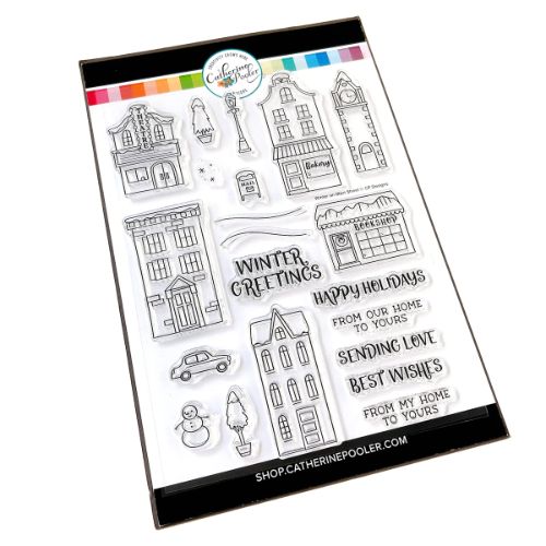 Catherine Pooler - Winter on Main Street Stamp Set
