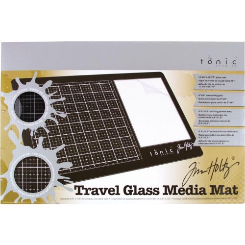 Tim Holtz Travel Glass Media Mat 10.25"X15.5" - NO FREE POSTAGE