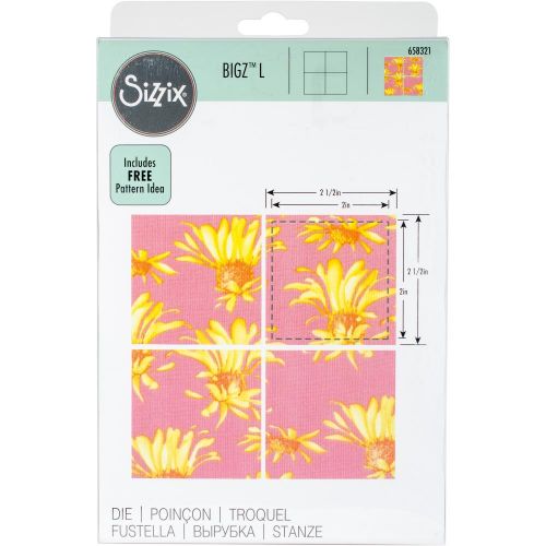 Sizzix Bigz Dies Fabi Edition L Die - Squares 2" Finished