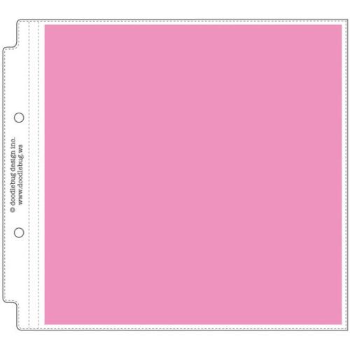 Doodlebug Design Page Protectors 8"X8" 12/Pkg (1) 8"X8" Pocket - Postage as per Actual