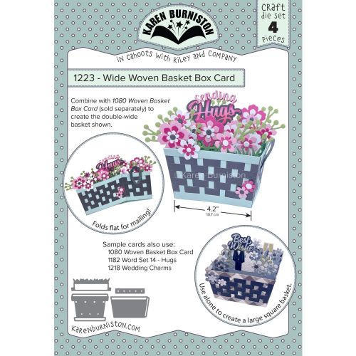 Karen Burniston - Wide Woven Basket Card