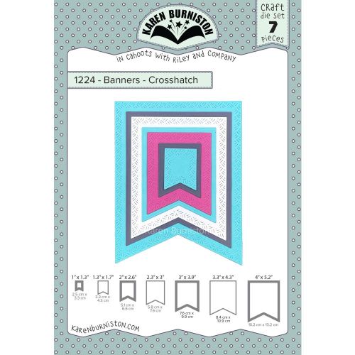 Karen Burniston - Banners - Crosshatch