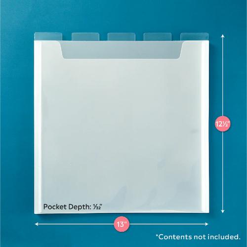 Totally Tiffany - 5 Pack Divider Pockets & Labels from Totally Tiffany - 12" x 12"- Postage as per Actual