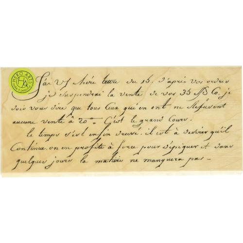 Hero Arts - H2365 Old French Writing Stamp