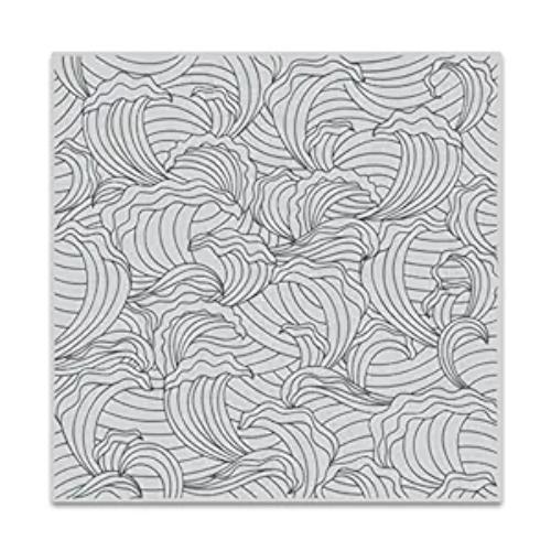 Hero Arts - CLiNGS Rubber Stamp: CG742 Abstract Wave Bold Prints