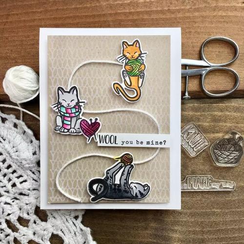 Hero Arts - Stamp and Die Bundle: Knitting (CM364)