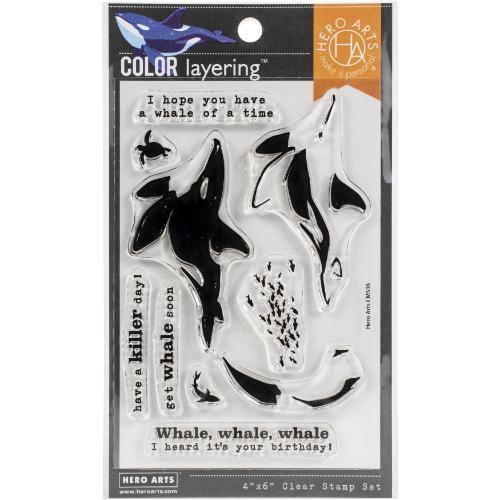 Hero Arts - Color Layering Stamp: CM536 Orca