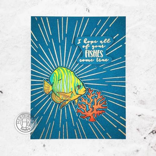 Hero Arts - Color Layering Stamp: CM538 Royal Angelfish
