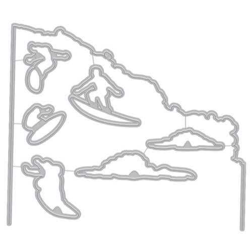 Hero Arts - Frame Cuts: DI892 HeroScape Barrel Wave