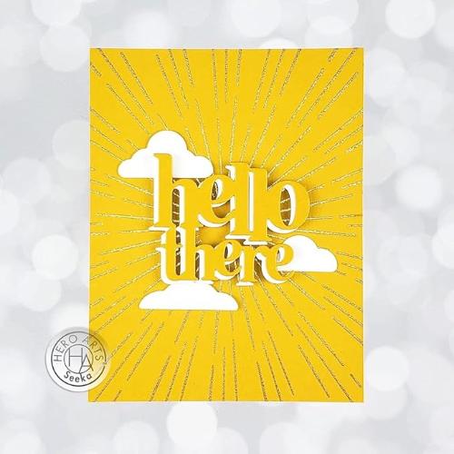 Hero Arts - Bold Prints Cling Stamp: CG844 Sun Ray