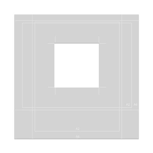 Hero Arts - A2/A6 Stencil: HT206 Alignment Tool