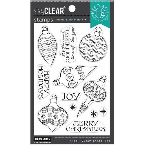 Hero Arts - Stamps: CM553 Holiday Ornaments