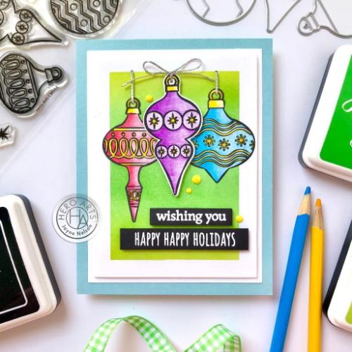 Hero Arts - Frame Cuts: DI925 Holiday Ornaments