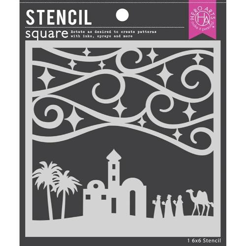 Hero Arts - Stencil Square: SA172 Nativity