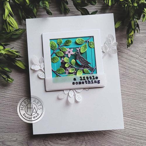 Hero Arts - Looking Glass Dies: DF007 Bird on a Branch