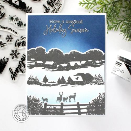 Hero Arts - Stamp Bundle: SB335 Winter Scenics