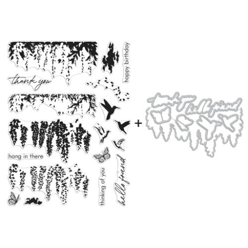 Hero Arts - Stamp Bundle: SB352 Wisteria