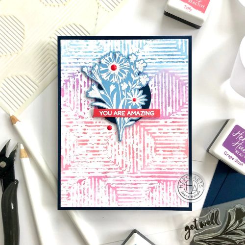 Hero Arts Stencil 6"X6" Stripy