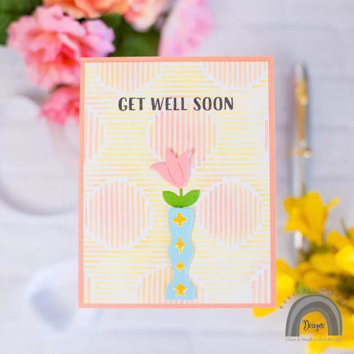 Hero Arts Stencil 6"X6" Stripy