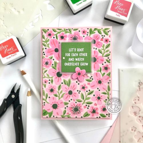 Hero Arts Color Layering Stencil Set Bold Flowers