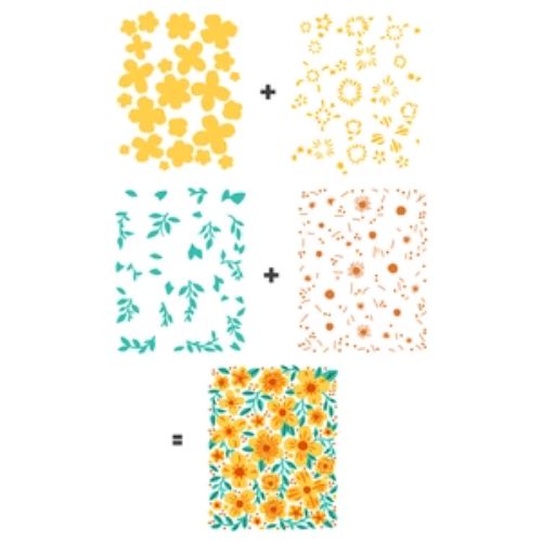 Hero Arts Color Layering Stencil Set Bold Flowers