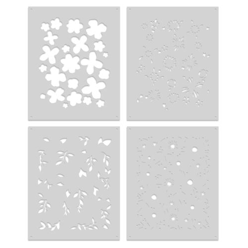Hero Arts Color Layering Stencil Set Bold Flowers