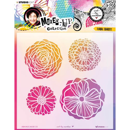 Art By Marlene Mixed-Up Collection Mask Floral Quartet