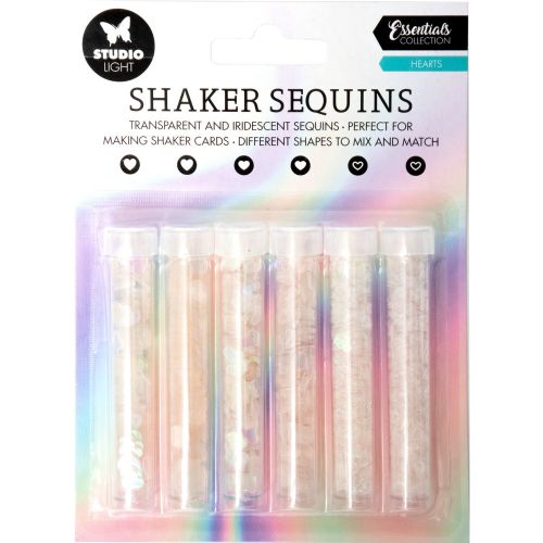 Studio Light Shaker Sequins Hearts (6pcs)