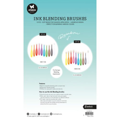 Studio Light Ink Blending Brushes 20mm (10pcs) - Postage as per Actual