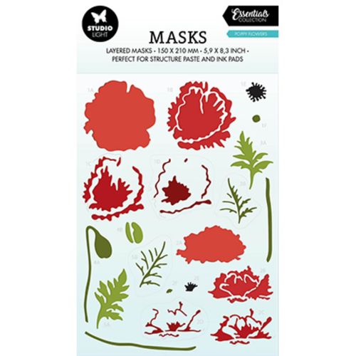 Studio Light Essentials Mask Poppy Flowers