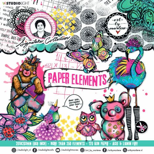 Art By Marlene Die Cut Block Paper Elements