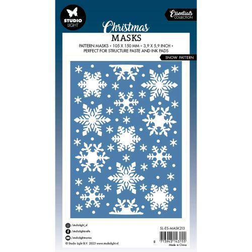 Studio Light Snow Pattern Christmas Essentials Mask