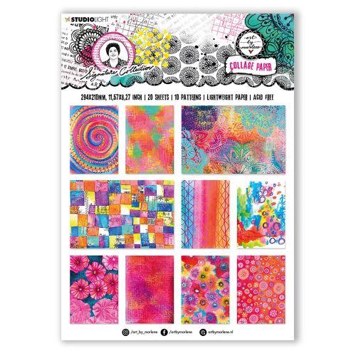 Art By Marlene Signature Collection Collage Paper Colorful Papers