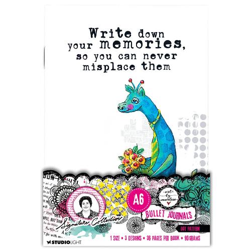 Art By Marlene Signature Collection A6 Bullet Journals - Dot Pattern (3 designs) (ABM-SI-NOTE01)