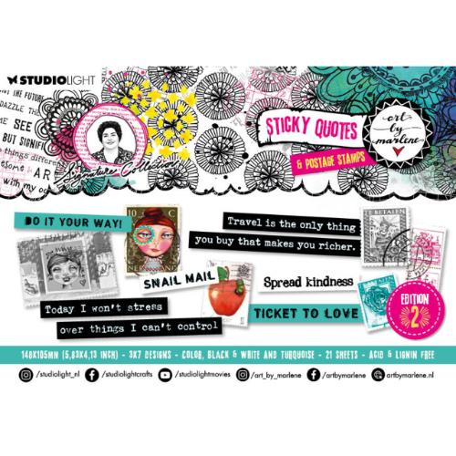 Art By Marlene Signature Collection Sticky Quotes & Postage Stamps - Edition 2 (ABM-SI-STIC17)
